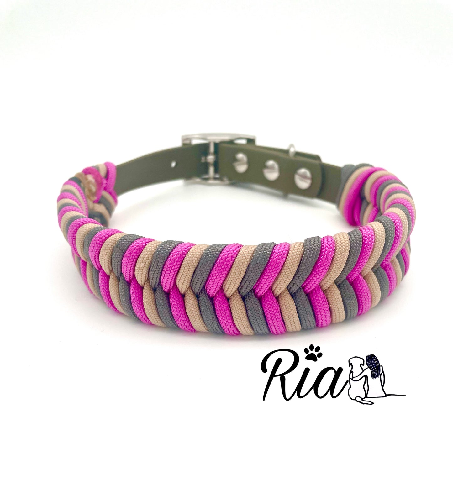 Biothane Halsband mit Paracord