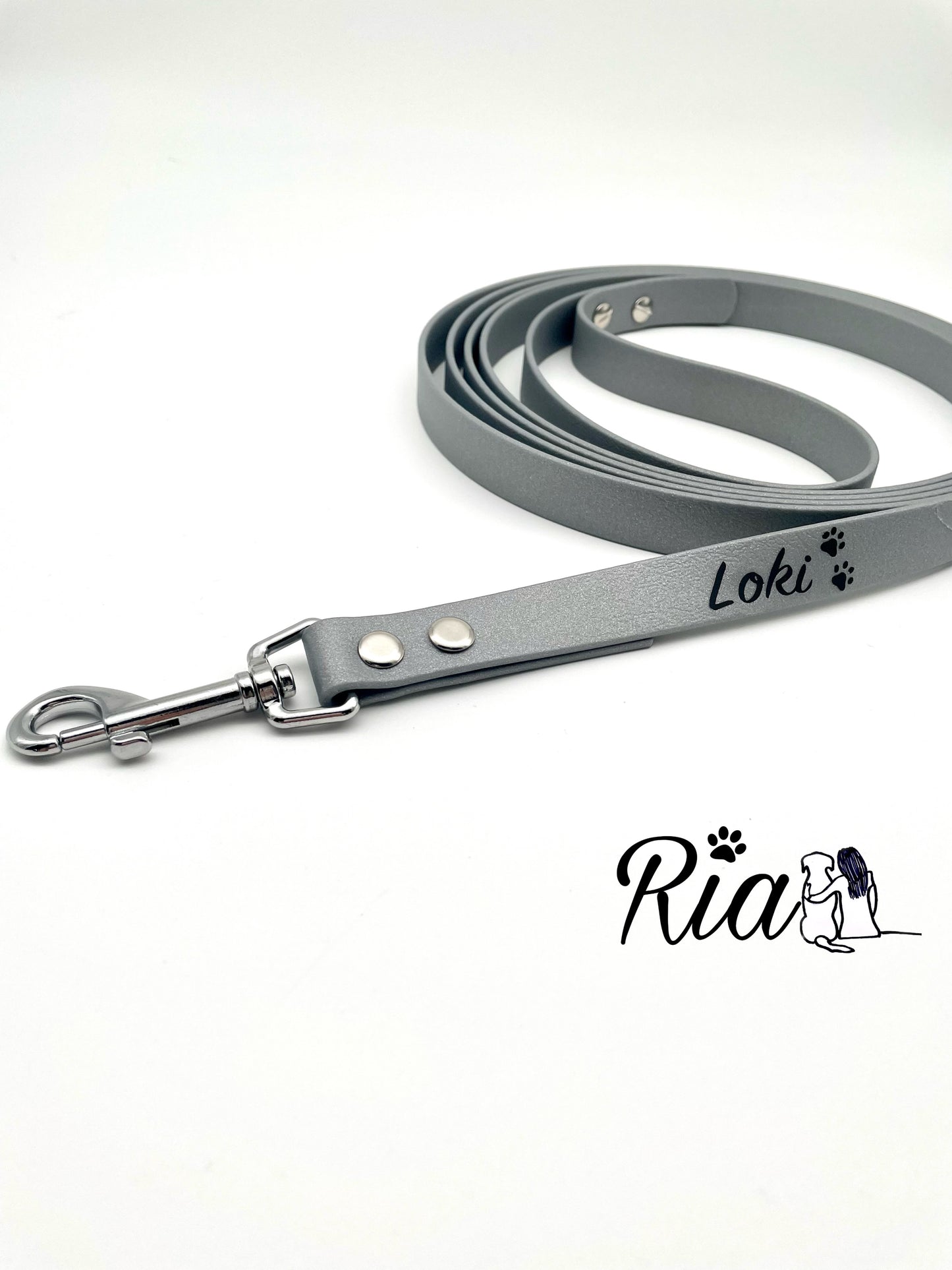 Biothane Leine mit Namen personalisiert
