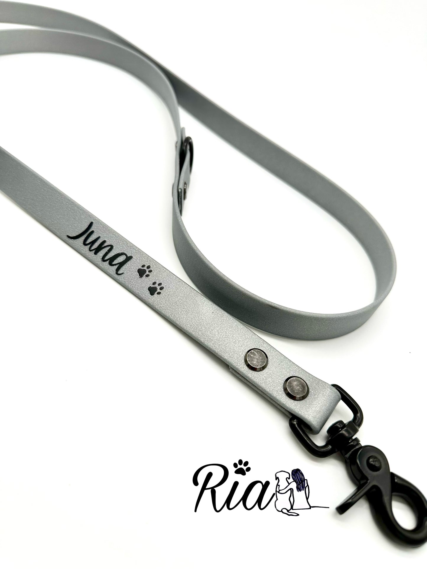 Biothane Leine mit Namen personalisiert
