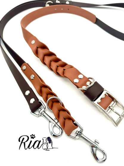Biothane Halsband - geflochten